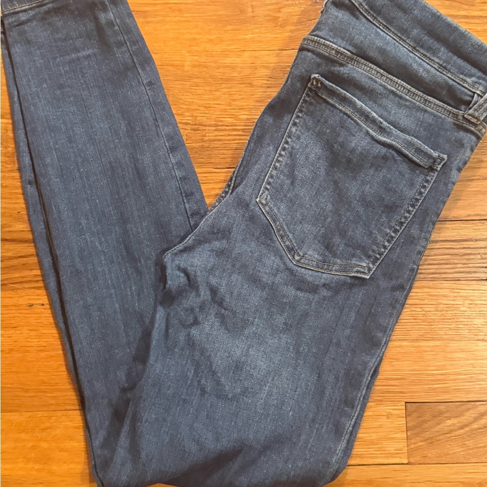 Liverpool Los Angeles‎ Ankle Skinny Jeans Medium Wash Blue High Rise Size 29 8